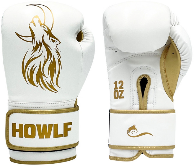 하울프 아테나 복싱글러브 세트, 화이트 + 골드, 1세트
