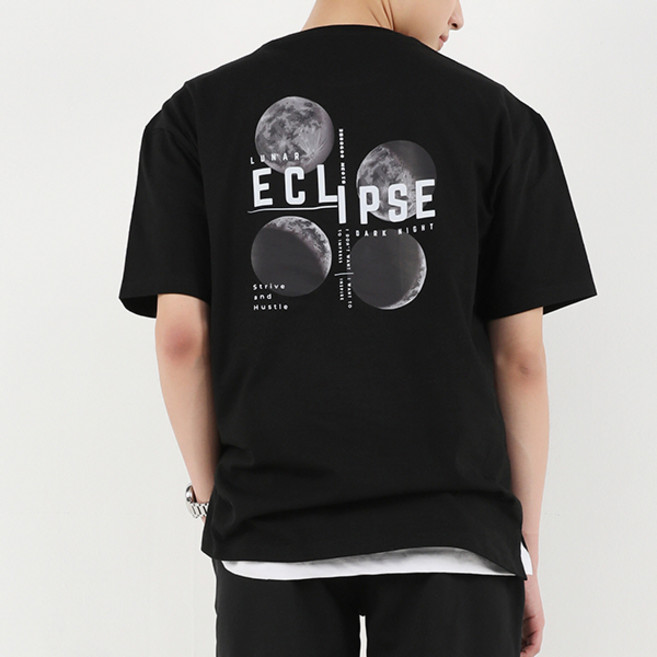 아우라큐 20수 트임 월식 통기성 반팔 티셔츠