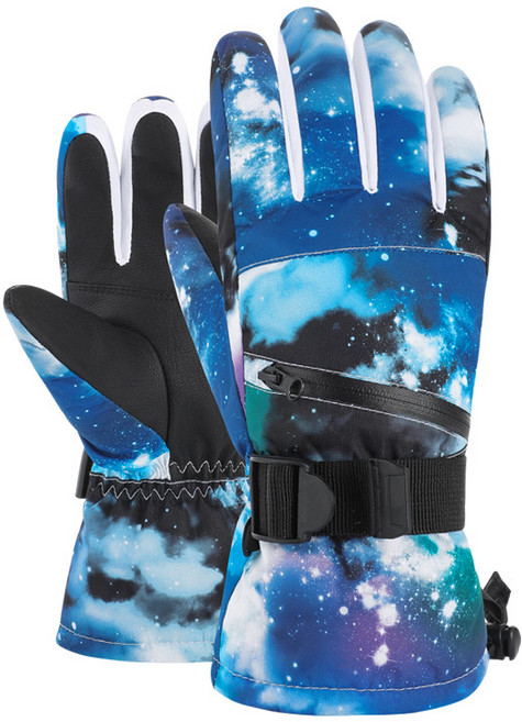 스노우보드 장갑 양손착용, 08 블루블랙