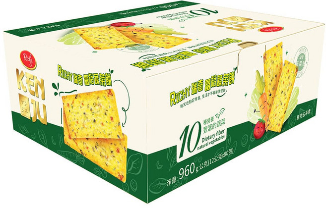 Richy 富裕蔬菜餅, 960g, 1組