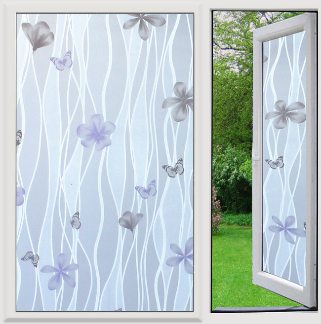 언헤브 다용도 유리창 필름 시트지, 12버터플라이, 60 x 300 cm