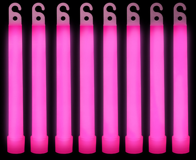 비에이비오 콘서트 야광 스틱 15cm, 핑크, 8개