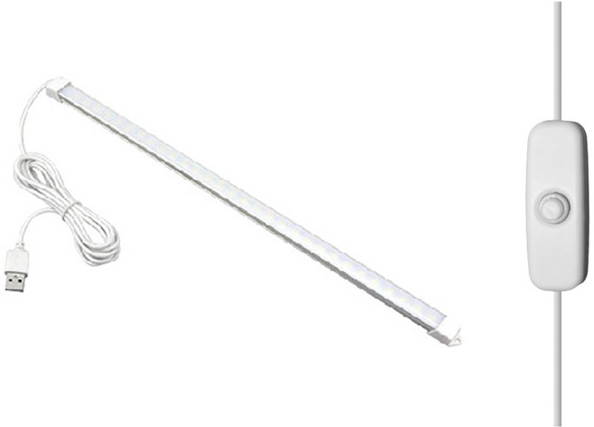 DAEHAN 單色 USB LED 燈條 100cm 6W, 白色, 1個