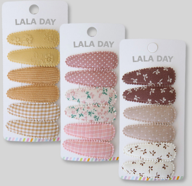 똑딱핀 위드플라워 9p 세트