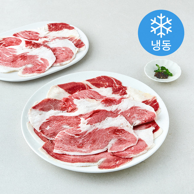 미국산 차돌양지 샤브샤브용 (냉동), 1개, 1kg