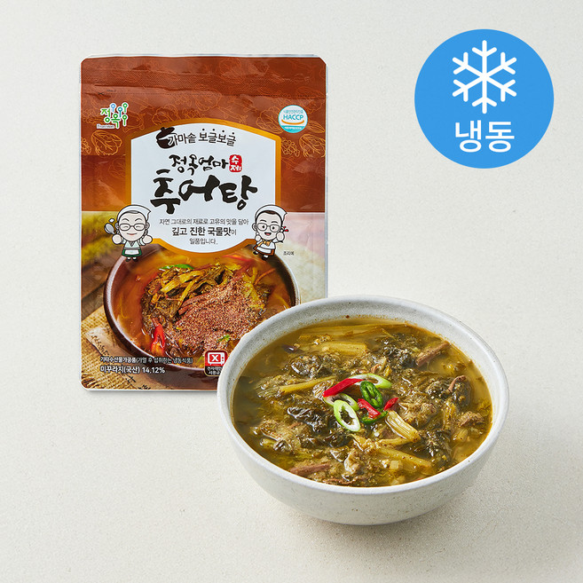 정옥 남도식추어탕 (냉동), 500g, 1개