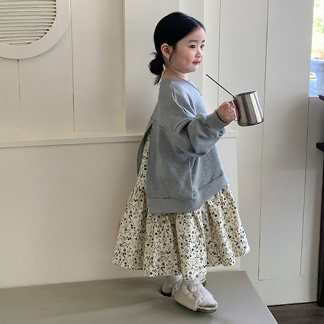 CONTIKIDS 女童漢娜開衩連身裙