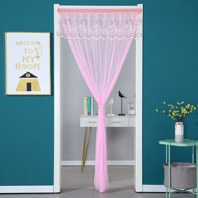 엑스터 양면 접착 벨크로 타입 간단 부착 문가리개 문발 커튼