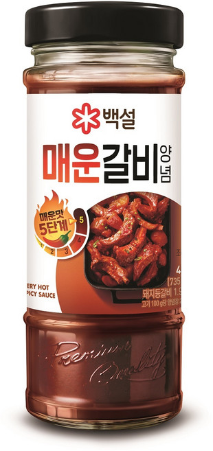 백설 매운갈비양념, 490g, 1개