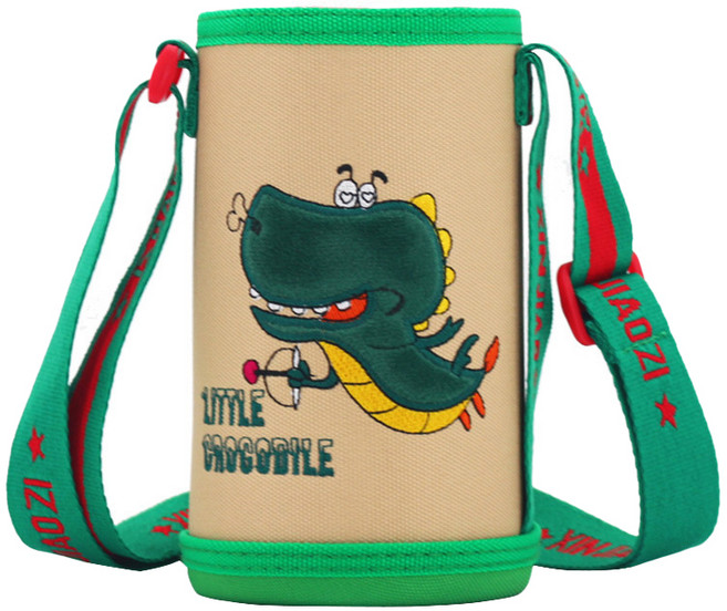한봄누리 크로스 어깨끈 물병 파우치 가방, 악어, 1개