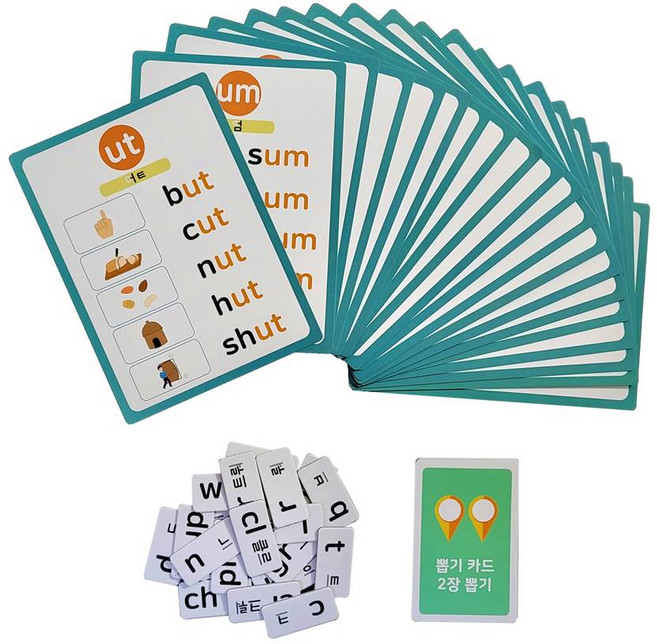 잇듀 도레미 파닉스 보드게임 2 모음편, 혼합색상, 1개