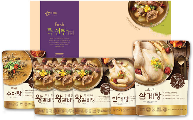 아워홈 Fresh 특선탕 세트, 3.6kg, 1세트