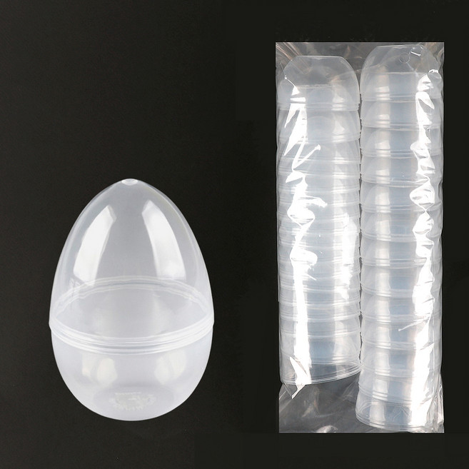 유니아트 플라스틱 계란모형 대 15p, 투명, 1개