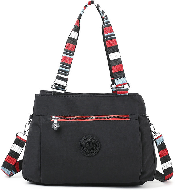 MINDESA 女用休閒斜背旅行包 DBZ9624, 黑色