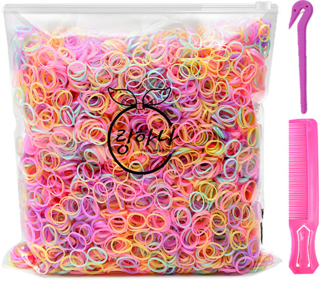 링하나 대용량 머리끈 지퍼백 + 이지컷 + 빗 세트 RH3