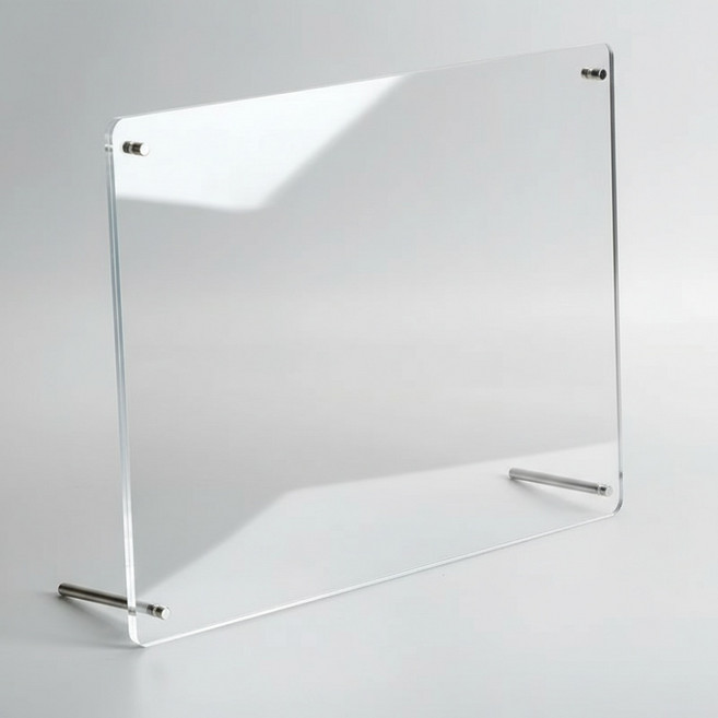 앞날창창 스탠드형 투명 아크릴 라운드 액자, 1개