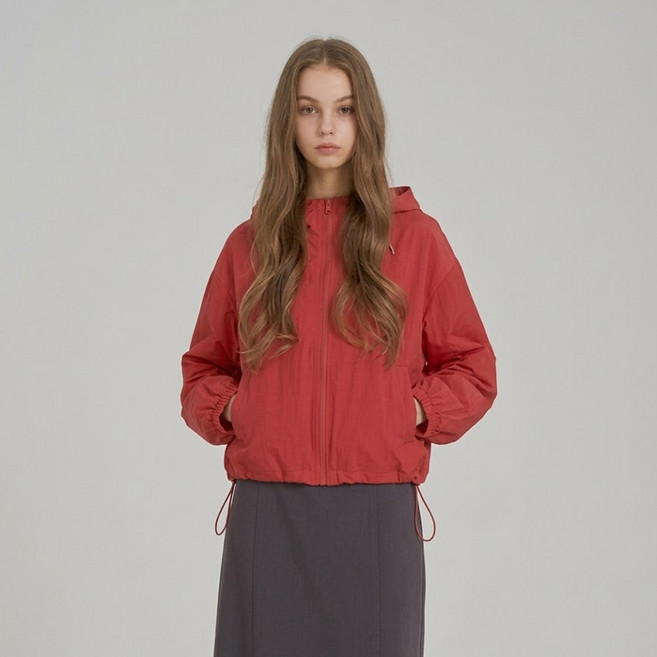 에이비에프지 여성용 파스텔 후드 스트링 윈디 점퍼 AFZ5ZU34