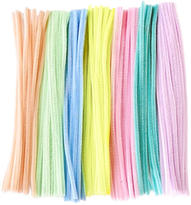 투데이리빙 대용량 파스텔 컬러 공예 모루 철사 CD_OAT_AL057Q, 랜덤발송, 100개