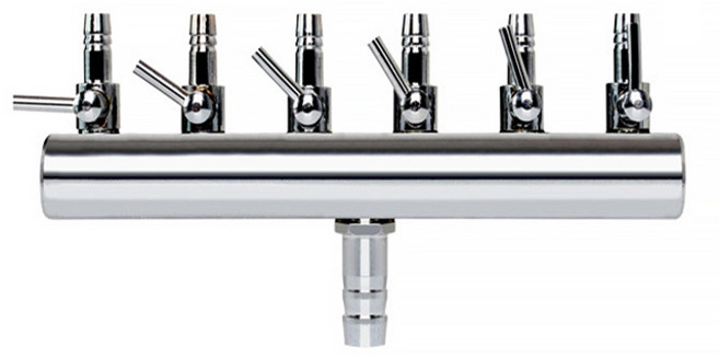 브로와 스텐인레스 에어 분배기 6구, 1개