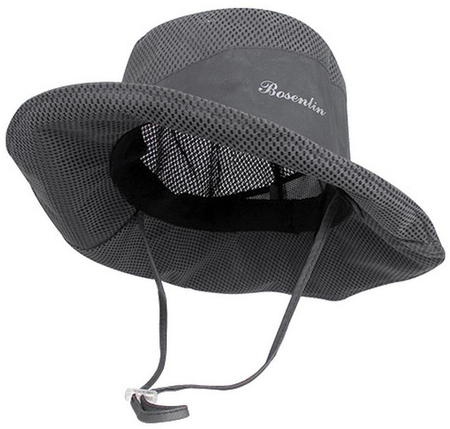 Capgear 戶外網眼鋼絲登山帽 CG041, 灰色的