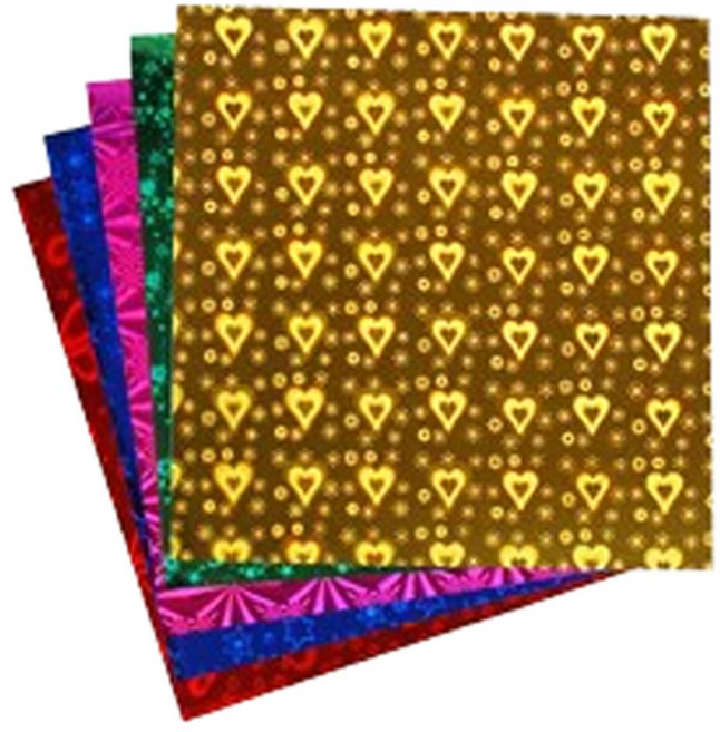 米索羅恩 雷射活動摺紙 混色 10x10公分 100張入 1組 5色