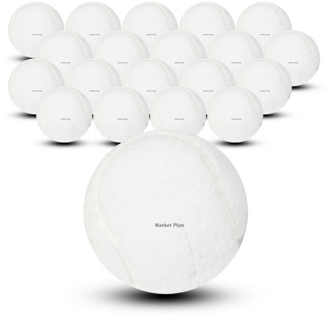 마켓플랜 테니스공 의자 발 커버, 화이트, 20개