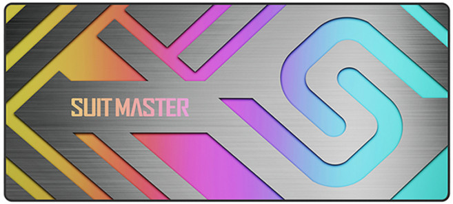 앱코 SUITMASTER 게이밍 장패드 GSM-350R, 레인보우, 1개