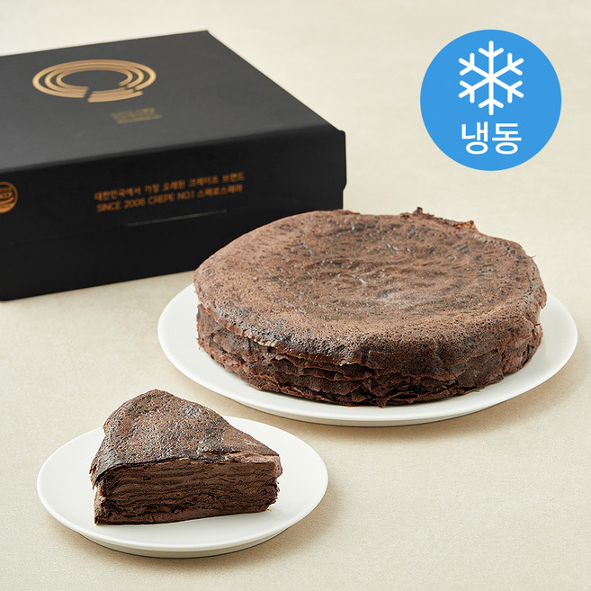 스페로스페라 시그니처 초코 크레이프 케이크 (냉동), 800g, 1개