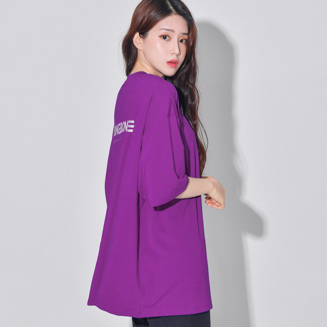 헤링본 루즈핏 오버핏 반팔 래쉬가드 상의 RD307