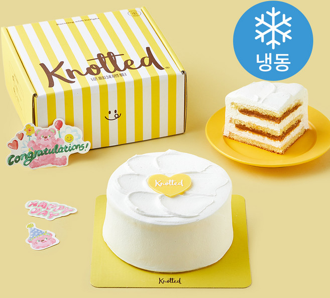 노티드 바나나 돌체 카라멜 케이크 (냉동), 350g, 1개