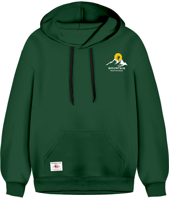 NEOZZANG YTCLOSET Mountain 刷毛連帽T恤