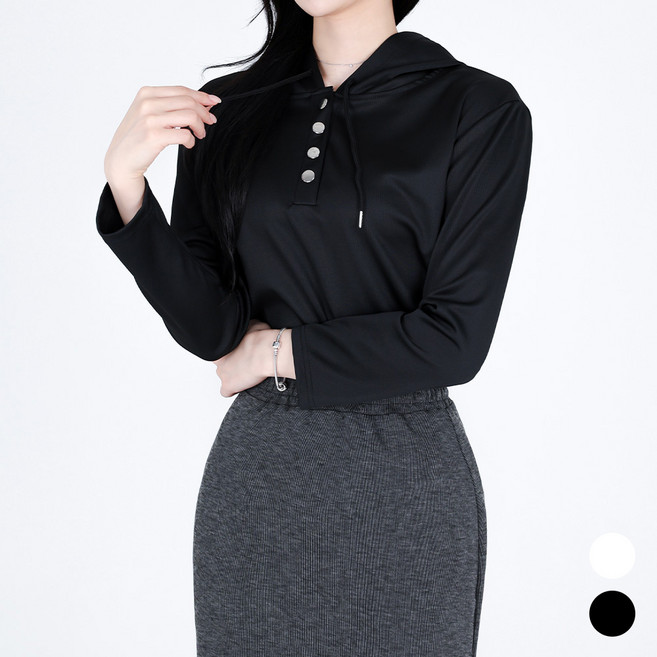 모이르벨라 여성용 켈르 후드 티셔츠 T25FW2-A2222