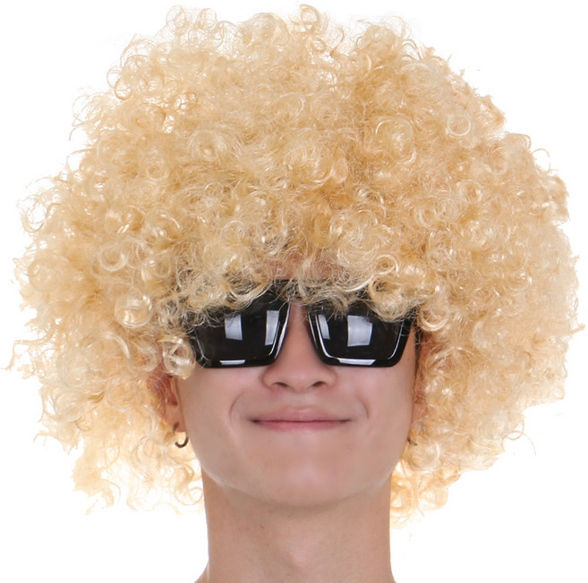 파티공구 점보 파티 가발, 골드, 1개