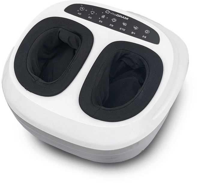 비타그램 파워 에어돔 롤링 발마사지기, VGC-FT5000, 화이트 + 블랙