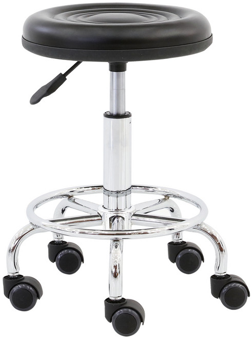 THEJOA 이동형 써클체어, 블랙, 1개