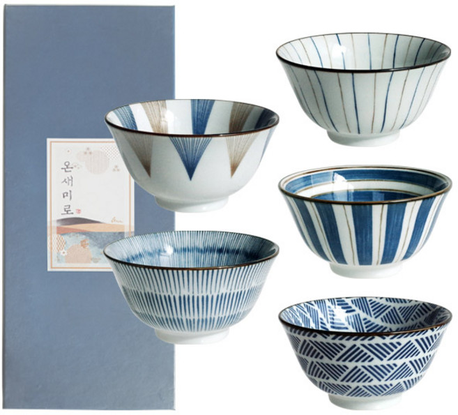 고반 온새미로 대접 세트, A + B + C + D + E, 대접 5종, 1세트