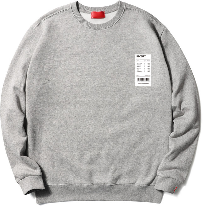 다꾸앙 따스한 리십트 기모 맨투맨 티셔츠 C11DKA_DM2376