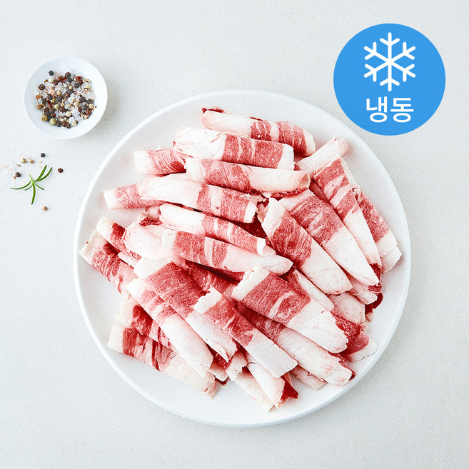 미국산 차돌양지 돌돌말이 (냉동), 1개, 500g