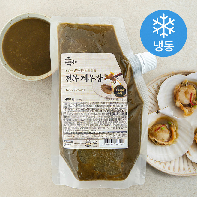 고래미 전복 게우장 (냉동), 400g, 1개