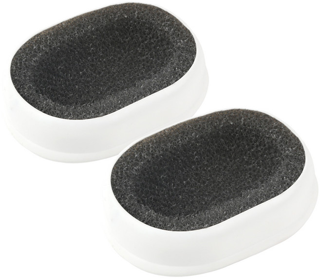 새드리 논슬립 비누받침 + 스펀지, 리버스화이트, 2개