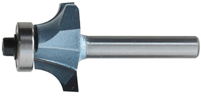 스마토 둥근면 트리머 비트 생크 6mm D25-10.5L-R6, 1개