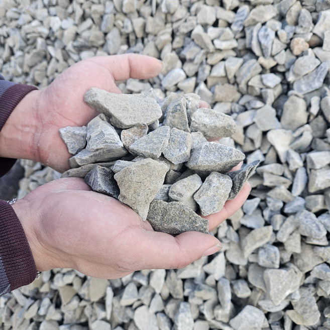 WITH블럭 주차장 마당 파쇄 자갈 25 ~ 45mm, 25kg, 1개