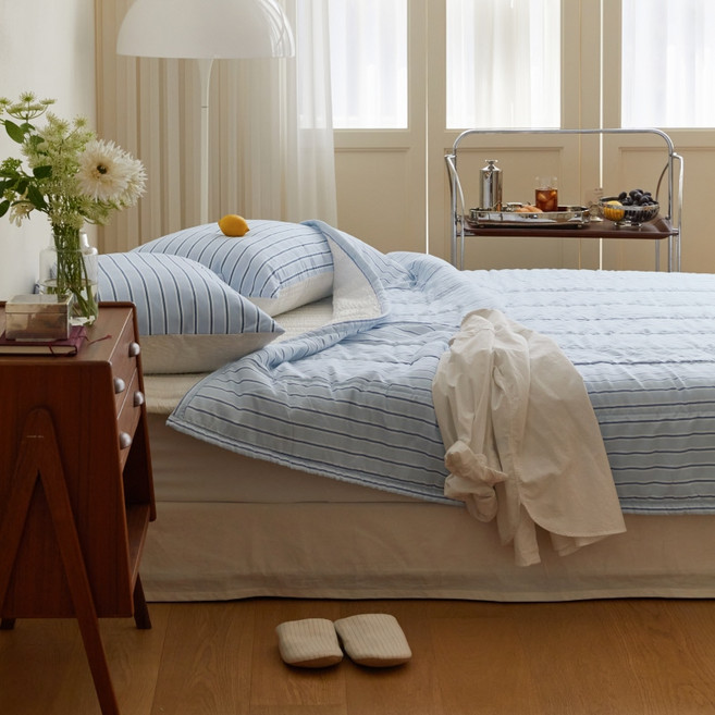 마틸라 보송 시원 썸머 듀얼 시어서커 양면 차렵이불