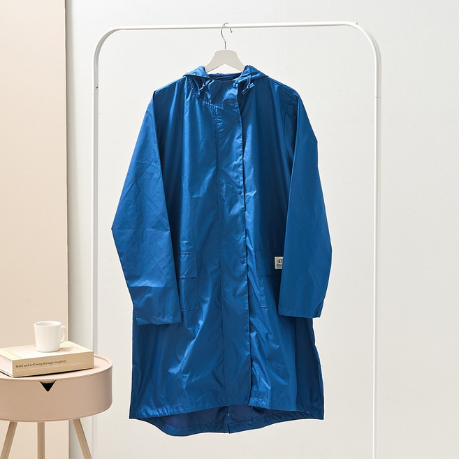 모던하우스 투포켓 레터링 레인코트