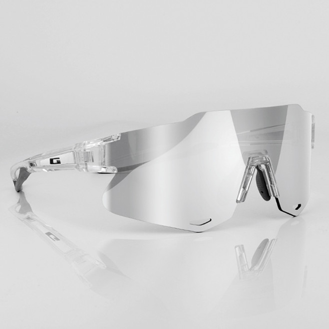 가빈 스타일호른 스포츠 선글라스 G104 + 도수클립 세트, T924 투명 실버변색렌즈, 1개
