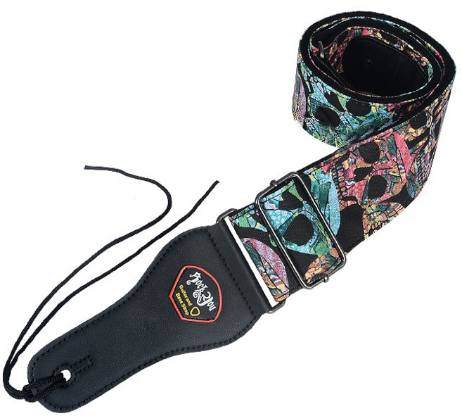 무늬가 다양한 기타 스트랩 04 위장 해골, 1개