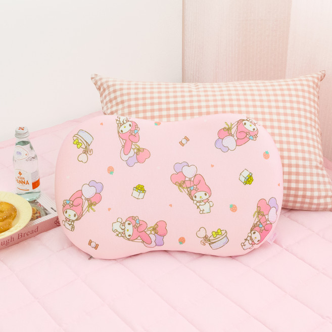 나라홈데코 산리오 캐릭터즈 경추 메모리폼 베개, 마이멜로디벌룬