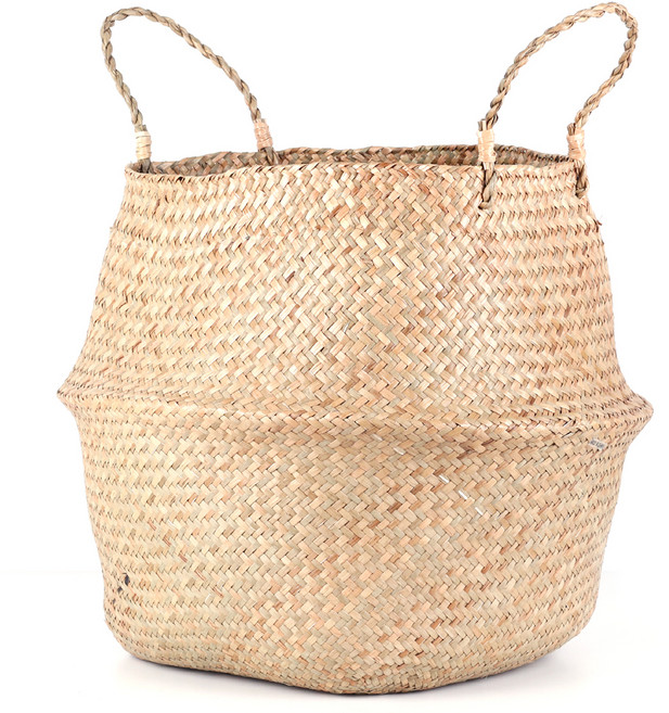 아침향기 수공예 라탄바구니, 1개