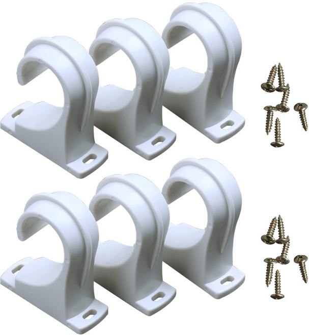 준앤컴파니 봉브라켓 35mm 3p, 화이트, 2개