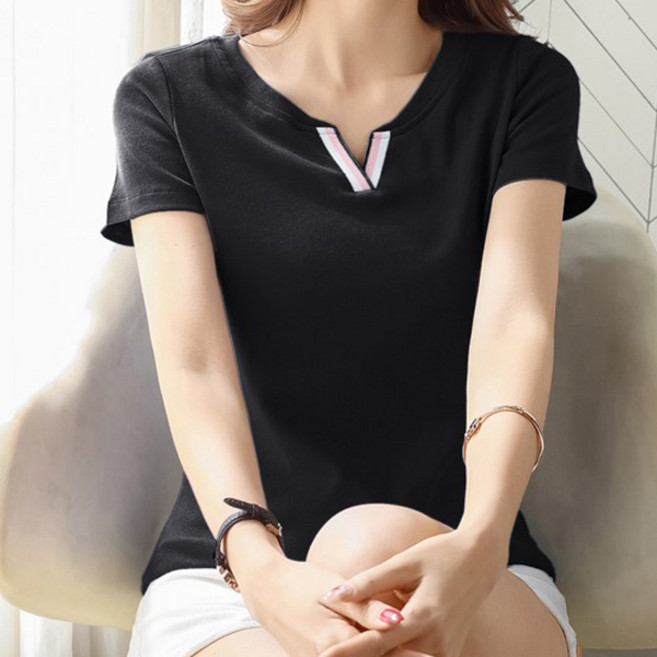 Awesomeful 女款 New Repara 前開衩長版T恤 A26SMT043014